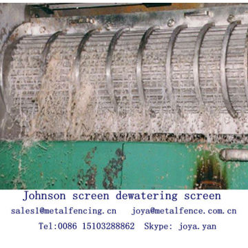 Screen cylinder Johnson screen food processing dewatering screen